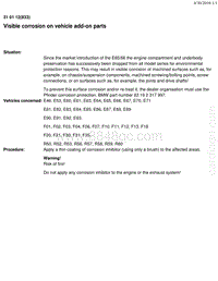 宝马1系F20 F21-Repair of corrosion damage