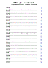 保时捷诊断信息-9449 Front-end Electronics