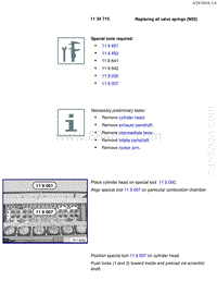 宝马1系F20 F21-Replacing all valve springs N55 