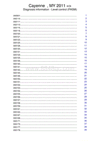 保时捷诊断信息-4316 Level Control PASM 