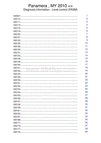 保时捷诊断信息-4316 Level Control PASM 