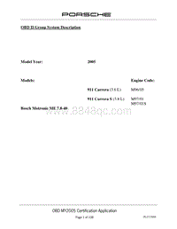 保时捷诊断信息-0335 OBD Application Notes 2005
