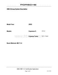 保时捷诊断信息-0335 OBD Application Notes V8 2003