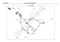 2018年比亚迪秦Pro燃油版整车线束图-3.4-右后门线束