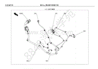 2018年比亚迪秦Pro燃油版整车线束图-3.2-左后门线束