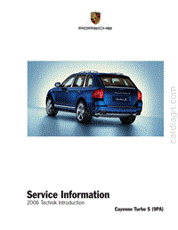 Cayenne Turbo S 9PA 2006 服务信息