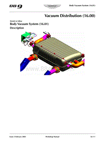 阿斯顿马丁 DB9 Vantage FSM（第 2 期）– 真空分配