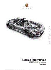 2015 Porsche 918 Spyder 服务信息