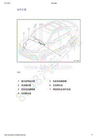 2021年吉利星越-刮水器 清洗系统-部件位置-部件位置