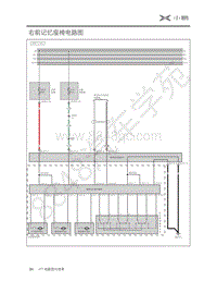 2020年小鹏P7电路图-47-右前记忆座椅电路图