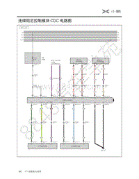 2020年小鹏P7电路图-49-连续阻尼控制模块 CDC 电路图