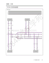 2020年小鹏P7电路图-67-CCAN 系统电路图