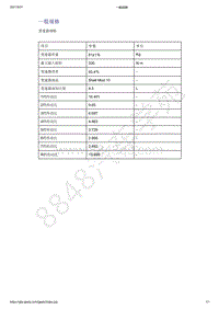 2021年吉利星越变速器-规格-一般规格