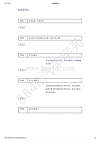 2021年吉利星越-编程与设置-整车各个模块的编程和设置-控制器复位