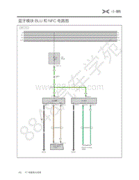 2020年小鹏P7电路图-60-蓝牙模块 BLU 和 NFC 电路图