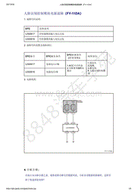 2021年吉利星越-音响娱乐系统-诊断信息和步骤-人脸识别控制模块电源故障（FY-11DA）