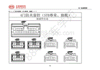 2018年全新一代比亚迪唐DM-电器原理图-23.1-4门防夹窗控（STB尊荣-旗舰）（一）