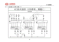 2018年全新一代比亚迪唐DM-电器原理图-23.3-4门防夹窗控（STB尊荣-旗舰）（三）