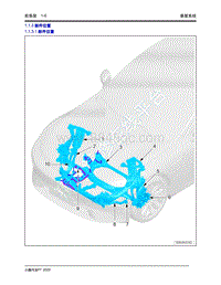2020年小鹏P7-1.1 前悬架-1.1.3 部件位置