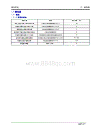 2020年小鹏P7-1.1 转向器-1.1.1 规格