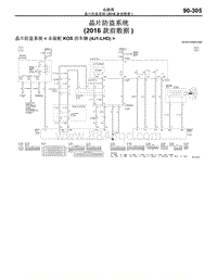 2016年三菱欧蓝-电路图-晶片防盗系统（2016款前数据）