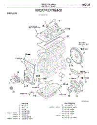 2016年三菱欧蓝维修手册-4N1-17-油底壳和正时链条室