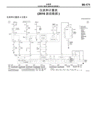 2016年三菱欧蓝-电路图-仪表和计量表（2016款前数据）