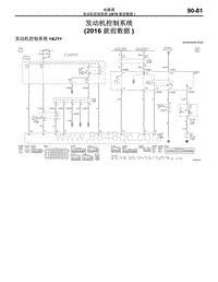 2016年三菱欧蓝-电路图-发动机控制系统（2016款前数据）