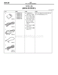 2016年三菱欧蓝维修手册-CVT-07-专用工具（2016款前数据）