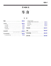 2016年三菱欧蓝技术信息手册-1700-42A-车身