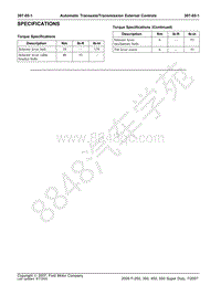 2006-2010年福特猛禽F-250 350 450 550 – 自动变速器 变速器外部控制