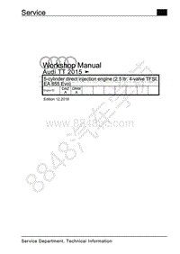 奥迪 TT FV – 5 缸 直喷发动机（2.5l 4 气门 TFSI EA 855 Evo） DAZA DNWA