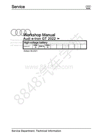 2020-2022奥迪E-tron GEA F4B F83 F4 F8 F4N – 高压电池 Engine ID EBEA EBFA EBGA 