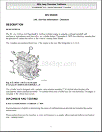 2014-2019年Jeep Trailhawk – 2.4L – 服务信息