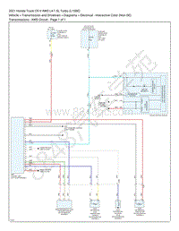 2021 本田CR-V 1.5L电路图 – 变速箱 – AWD 电路
