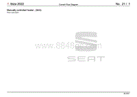 2022 Seat Ibiza Mk5 接线 – 手动控制加热器 9AA 