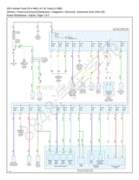 2021 本田CR-V 1.5L电路图 – 配电 – 混合动力