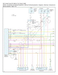 2021 本田CR-V 1.5L电路图 – 记忆系统（记忆定位系统）
