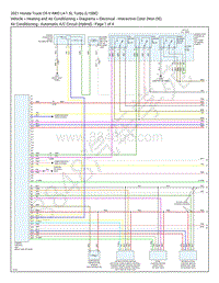 2021 本田CR-V 1.5L电路图 – 空调 – 自动 A C 电路（混合动力）