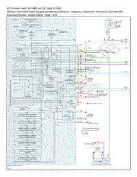 2021 本田CR-V 1.5L电路图 – 仪表板 – 混合动力除外