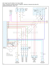2021 本田CR-V 1.5L电路图 – 补充约束（约束和安全系统）
