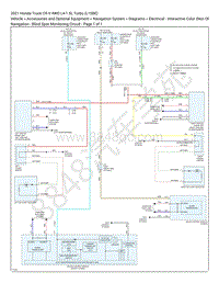 2021 本田CR-V 1.5L电路图 – Navigation – Blind Spot Monitoring Circuit