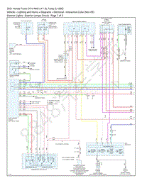 2021 本田CR-V 1.5L电路图 – 外灯 – 外灯电路