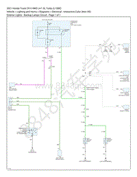 2021 本田CR-V 1.5L电路图 – 外灯 – 备用灯电路