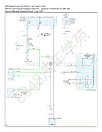 2021 本田CR-V 1.5L电路图 – 充电电路