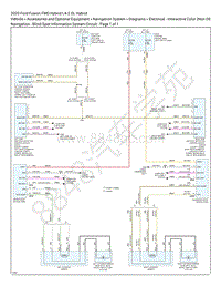 2020 Fusion FWD 2.0L EWD – 导航 – 盲点信息系统电路