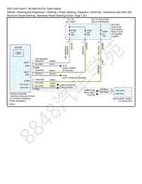 2021 F-150 4WD V6 EWD – 电子助力转向 – 电子助力转向电路