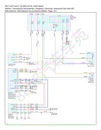 2021 F-150 4WD V6 EWD – 换档联锁电路（列移位器）