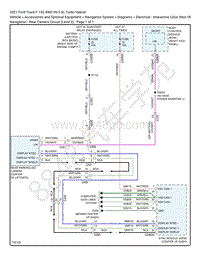 2021 F-150 4WD V6 EWD – 导航 – 后置摄像头电路（2 级）