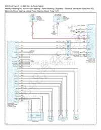 2021 F-150 4WD V6 EWD – 电子动力转向 – 主动动力转向电路